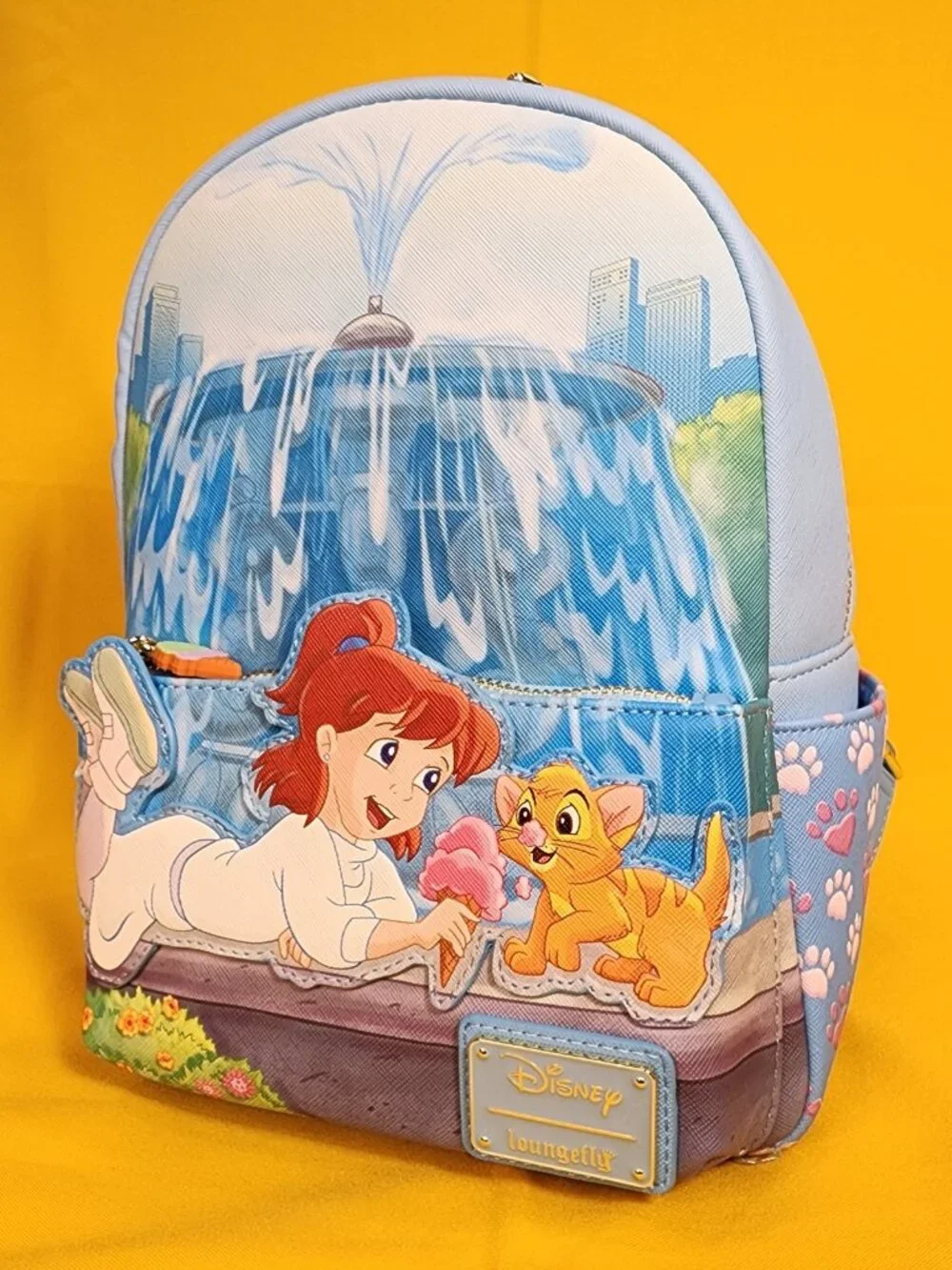 Loungefly Disney Oliver and Company Oliver and Jenny Ice Cream Mini Backpack NEW
